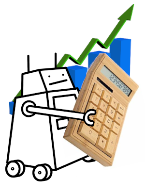 Slopbot with his calculator